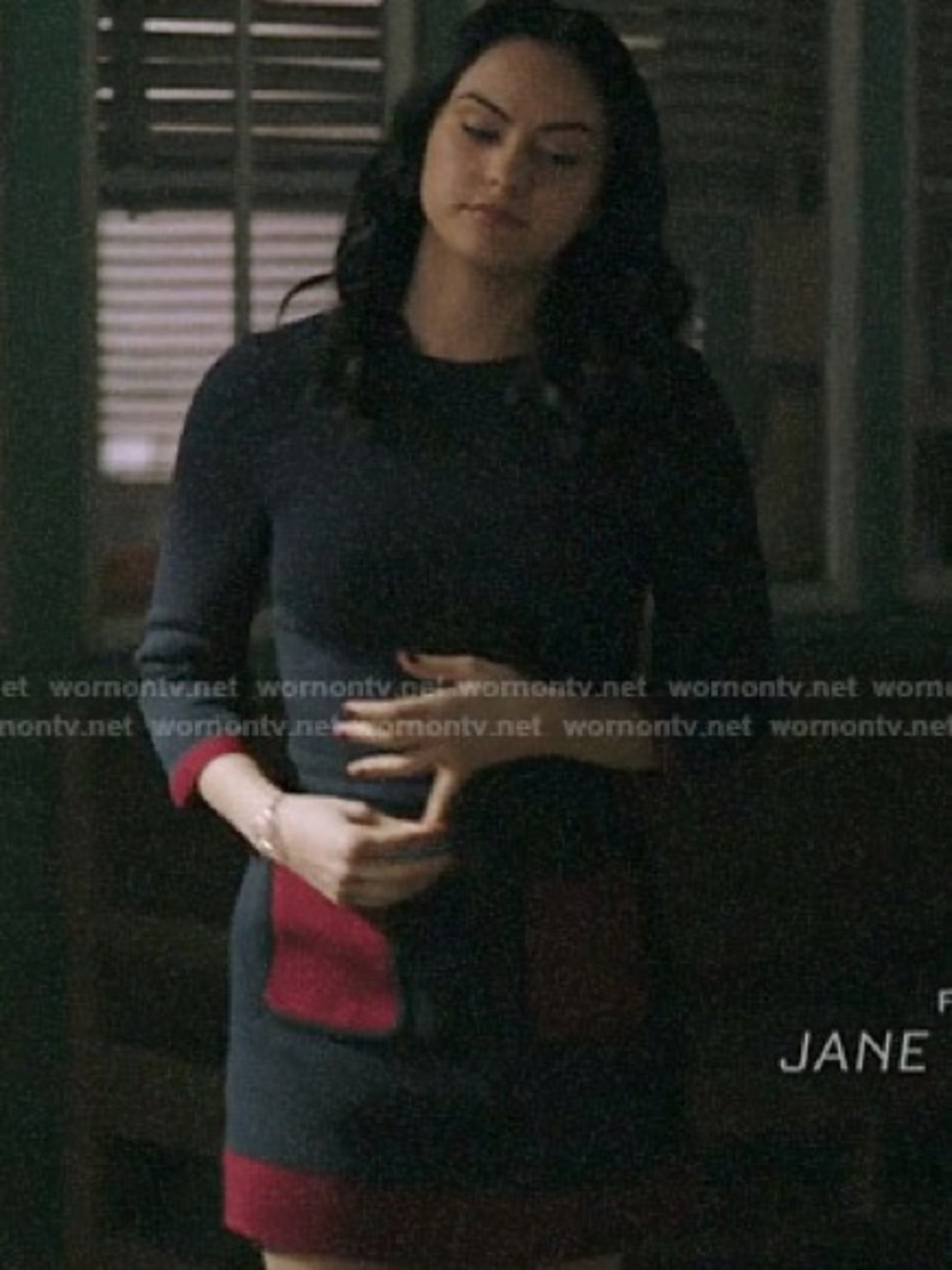 Ted Baker Aor Contrast Pocket Shift Dress (worn by Veronica on Riverdale)
